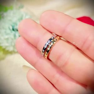 Huitan Minimalist Wedding Thin Rings for Women Luxury Gold Color/Silver Color Proposal Engagement Bands Ring New Trendy Jewelry