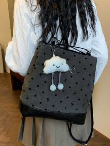 Large Capacity Commuter Womens Backpack 2024 New Casual Versatile Rear Backpack Multi-Use Single Shoulder Diagonal Tote Bag