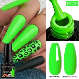 7.3ml เรืองแสงนีออนสีเจลเล็บ Sparkly สีชมพูสีแดงสีเหลืองสีเขียวเล็บ Soak Off UV GEL เคลือบเงาเล็บอุปกรณ์ DIY