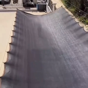 ตาข่ายบังแดด ตาข่ายกันแดดกรองสีน้ําตาลขอบตะเข็บ PE ผ้าใบป้องกันรังสียูวี 99% ผ้าใบบังแดด ตาข่ายบังแดดรถยนต์