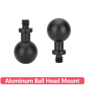 12/13/15/17/20mm Aluminum Ball Head Mount 1/4"-20 Threaded Adapter for GoPro 13 12 11 10 9 Insta360 DJI OSMO Action Cameras