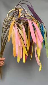 PETAI LEAF DAUN HIJAU leaves Artificial Fake Flower Daun Kari Willow Eucalyptus Willow Room Bunga Hiasan Pelamin