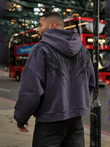 JIANSHENSHIJIAJIANSHEN | American Style Loose Hoodie Long Sleeve Sportswear