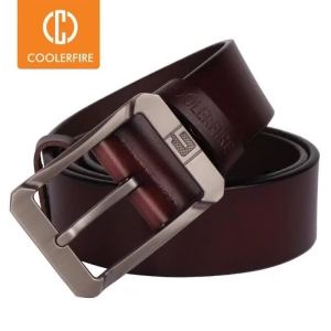 New Coolerfire Genuine Leather Belts for Men Brand Male Pin Buckle Jeans Mens Belt Luxury Designer High Quality Leather Belt