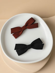 Good Texture Velvet Bows Barrettes Flannel Small Size Bangs Clip Duckbill Clip