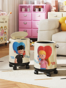 MEISD | High-end Portable Covered Trash Can