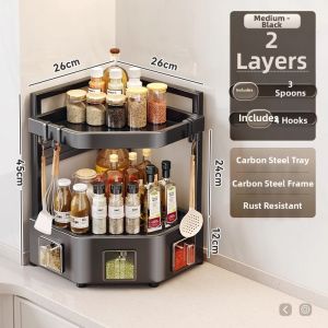 Multi-function Corner Spice Storage Rack
