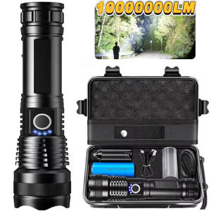 Flashlights High Lumens Rechargeable Super Bright Flashlight 5 Modes LED Flashlight IPX6 Waterproof Powerful Flash Light