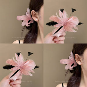 rosci | Chic Elegant Fairy Flower Feather Side Clip 2026 New