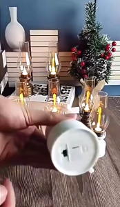 LED Electronic Candle Small Oil Lamp Portable 3 Modes Night Market Stall Light