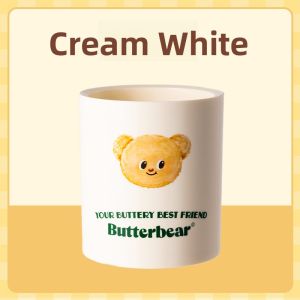 Deli Collaborative Butter Bear Large Capacity Pencil Case Student Desktop Storage Box Cute Childrens Boys Simple Pencil Holder Makeup Brush Pen Box Office Desktop Versatile Pencil Holder