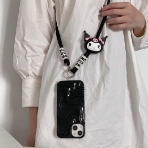 Neutral Crossbody Neck Rope Cartoon Clow M Phone Case Rope Handle Silicone Card Type Cute Creative Easiest for Match