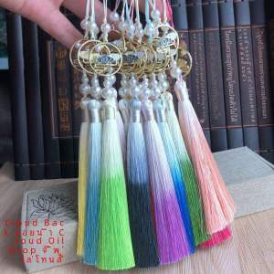 Anti-Wrinkle สไตล์จีน DIY จี้น้ํามัน < Ne1> ด้ายพู่พัดลมจี้ Bookmark Fringe Hairpin อุปกรณ์เสริมแฟชั่น