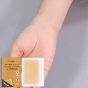 Jaysuing Ultra Thin Scar Tattoo Covering Patch Waterproof Concealing Stickers Skin Blemish Cover Up Patch 6patch