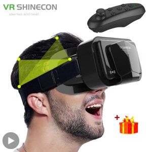 Kính Thực Tế Ảo 3D Cho Điện Thoại Thông Minh Tai Nghe 7 Inch Với Bộ Điều Khiển Trò Chơi Trải Nghiệm Xem Đắm Chìm Cho Thiết Bị Di Động