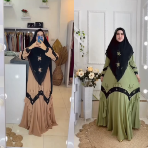 Bisa COD Gamis Syari Payet Kode CANADA Bahan Ceruty Babydoll Premium By Ory AjeZas Collection