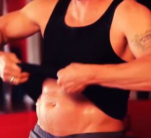 MENS SWEAT SHAPER Workout Tank ULTRA PREMIUM FABRICATION Consisting of two layers: the inner thermogenic polymer fabric