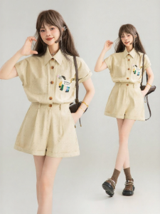 Keiko | Workwear Style French Aesthetic Slimming Short Jumpsuit