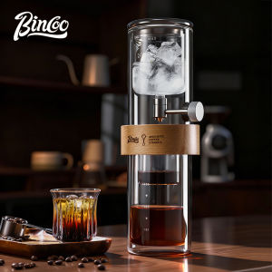 BINCOO Drip Coffee Pot Ice Brewing Tea Maker Ice Brew Bottle Glass Material Coffee Dripper Coffee Brewing Equipment