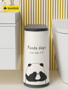 Large Capacity Trash Can for Home Bathroom Narrow Gap 2023 New Press Type Paper Basket with Lid Special for Toilet Crack