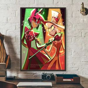 KAYOU | Anime H-Hazbin H-Hotel Alastor Tranh Sơn Dầu Bằng Số Trên Vải - Trang Trí Nhà Cửa Cho Phòng Khách Phòng Ngủ Quà Tặng Handmade Không Gọng