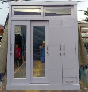 LEMARI Jumbo 4 pintu + lemari hijab