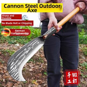 High Manganese Steel High Hardness Hand Forged Thick Anti-rolling Sharpened Firewood Knife