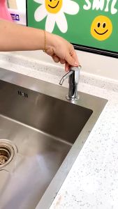 Kitchen Sink Soap Dispenser Pump Kit With Durable Pump Stainless Steel Kitchen Liquid Soap Dispenser