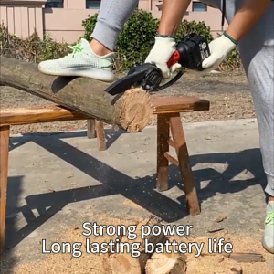 Original Japan Cordless Electric Chainsaw Full Set Power Tools Import 6 Inch 2*Battery Portable Electric Cordless Chain Saw Handheld Pruning Elektrik Saw for Wood Cutter