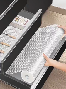 [SG SELLER] Trim-to-Fit Water Resistant Kitchen Drawer & Cabinet Liner | Oil Proof Cabinet Mat | Shelf Liner Shelf Mat