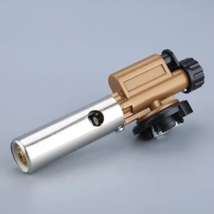 Butane Gas Blow Torch Lighter Ignition Head Adjustable Jet Flame Reverse Use for Kitchen BBQ Cooking