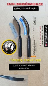 Razor Lengkung Barber Gampang Lincah & Super nyaman