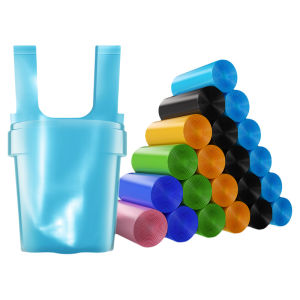 Thickened Handheld Plastic Garbage Bags Vest Type Dirty Hand Free Household Dustbin Bag Easy Carry Size Large And Small