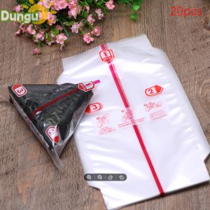 SAjeNH 20Pcs Double Layers Triangle Rice Ball Packing Bag Seaweed Onigiri Sushi Bag Sushi Making Packaging Bag Tools Accessories