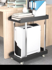 【2ชั้น】รับน้ำหนักได้เยอะ เเท่นวางคอม ขาตั้งคอมพิวเตอร์ ฐานรอง PC ที่วางเคสคอม  วัสดุ abs  กันน้ำ เหมาะสำหรับโฮสต์คอมพิวเตอร์พีซี ทนทาน มีล้อ สะดวก แนวตั้ง