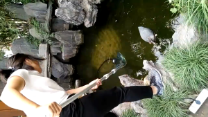 CHUANGCHAO Pool vacuum cleaner underwater cleaning vacuum pump fish manure cleaning in fish ponds