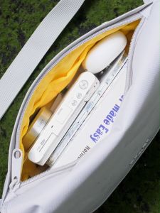 MAH Joint Design Waist Bag Fashion Style Commuter Crossbody Bag-Solid Color