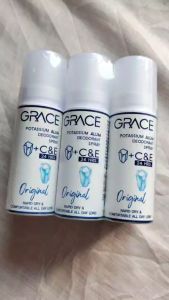 เกรซ โพแทสเซียม อลัม ดีโอโดแรนท์ สเปรย์ ออริจินัล 6 ชิ้น/Grace Potassium Alum Deodorant Spray Original 6 pieces
