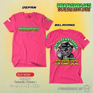 VOL.2 KAOS BEDA BOS BEDA GAJI (tebal bahan combed 24s)