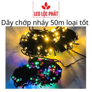 Dây đèn led trang trí noel 50m đèn led ngoài trời