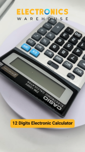 DM-1200V 12 Digits Electric Calculator with Memory Checks for Multi-Purpose Use