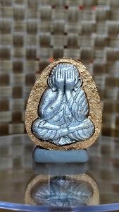 0440 Thailand Buddha Amulet 泰国佛牌. Phra Pidta Ngern Lan. Luang Pu Saman. Wat Suttawad Vipassana. BE2564.