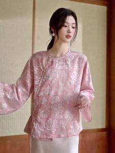 JK&JS | Áo Sơ Mi Nữ Chất Liệu Lụa Hoa In Màu