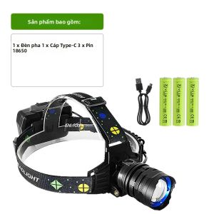 998000000LM Đèn Pha LED Siêu Sáng Công Suất Cao Có Thể Sạc Lại 6000M Đèn Lồng Câu Cá Cắm Trại 18650 Bao Gồm Pin Chống Nước