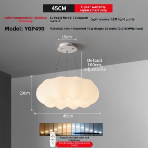 XUNZE | Full Spectrum Modern Simple Cream Style Ceiling Light