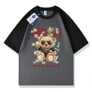NASA Collab Brand Patchwork 100% Cotton Tshirt Round Neck