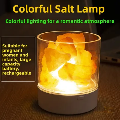 Natural Ionic USB Charging Himalayan Salt Lamp Diffuser 7 Colors