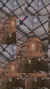 Đèn thả trần lồng chim chao thủy tinh trang trí phong ngủ phòng khách quán cà phê  T- 285/1 tặng kèm bóng 4W