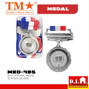 Do It Home TM Academic Medal 4cm Silver MED-4S