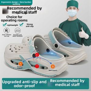 TZLDN | Non-slip Anti-odor Operating Room Clogs for Men Summer Design with Thick Sole and Arch Support